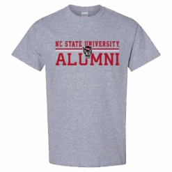 NC State Wolfpack Sports Grey Alumni T-shirt(Nc State Wolfpack Sports Grey Alumni T Shirt)