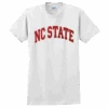 NC State Wolfpack White Arch T-Shirt(Nc State Wolfpack White Arch T Shirt)