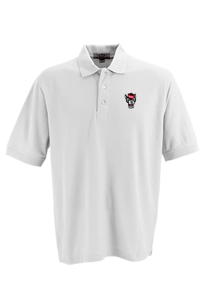 NC State Wolfpack White Wolfhead Soft-Blend Pique Polo(Nc State Wolfpack White Wolfhead Soft Blend Pique Polo) 1 NC State Wolfpack White Wolfhead Soft-Blend Pique Polo(Nc State Wolfpack White Wolfhead Soft Blend Pique Polo)
