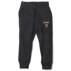 NC State Wolfpack Wes And Willy Kid's Black Wolfhead Fleece Joggers(Nc State Wolfpack Wes And Willy Kids Black Wolfhead Fleece Joggers)