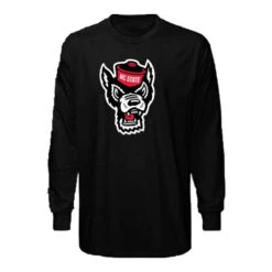 NC State Wolfpack Toddler Black Wolfhead Long Sleeve T-Shirt(Nc State Wolfpack Toddler Black Wolfhead Long Sleeve T Shirt)