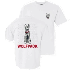 NC State Wolfpack Comfort Colors White Tuffy III T-Shirt(Nc State Wolfpack Comfort Colors White Tuffy Iii T Shirt)
