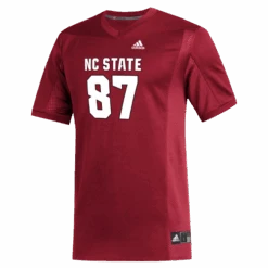 NC State Wolfpack Adidas #87 Red Football Jersey(Nc State Wolfpack Adidas 87 Red Football Jersey)