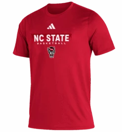 NC State Wolfpack Adidas Red 2024 Pre-Game Basketball Creator T-Shirt(Nc State Wolfpack Adidas Red 2024 Pre Game Basketball Creator T Shirt)