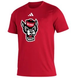 NC State Wolfpack Adidas Red Wolfhead Creator T-Shirt(Nc State Wolfpack Adidas Red Wolfhead Creator T Shirt 1)