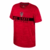 NC State Wolfpack Colosseum Youth Heathered Red Wolfhead Black Stripe T-Shirt(Nc State Wolfpack Colosseum Youth Heathered Red Wolfhead Black Stripe T Shirt)