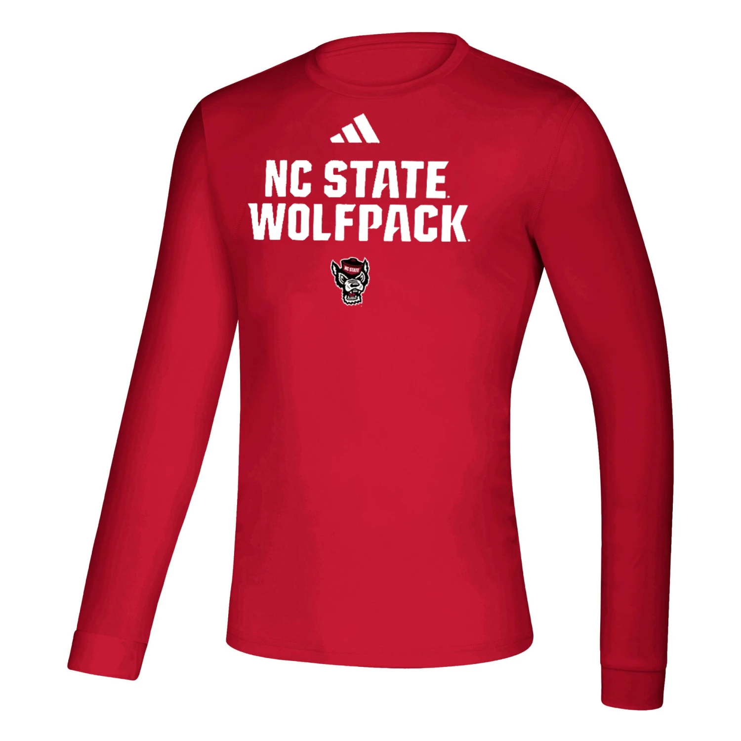 NC State Wolfpack Adidas Red Wolfpack Creator Long Sleeve Performance T-Shirt(Nc State Wolfpack Adidas Red Wolfpack Creator Long Sleeve Performance T Shirt) 1 NC State Wolfpack Adidas Red Wolfpack Creator Long Sleeve Performance T-Shirt(Nc State Wolfpack Adidas Red Wolfpack Creator Long Sleeve Performance T Shirt)