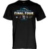 NC State Wolfpack 2024 Men's Basketball Final Four Teams Black T-Shirt(Nc State Wolfpack 2024 Mens Basketball Final Four Teams Black T Shirt)