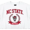 NC State Wolfpack Hype And Vice Women's White Track Crop Top(Nc State Wolfpack Hype And Vice Womens White Track Crop Top)