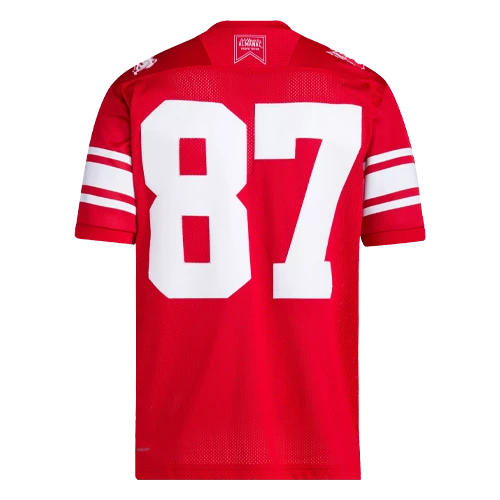 NC State Wolfpack Adidas Red Retro Football Jersey(Nc State Wolfpack Adidas Red Retro Football Jersey) 2 NC State Wolfpack Adidas Red Retro Football Jersey(Nc State Wolfpack Adidas Red Retro Football Jersey) - Image 2