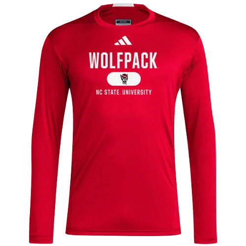NC State Wolfpack Adidas Red Long Sleeve T-shirt(Nc State Wolfpack Adidas Red Long Sleeve T Shirt) 1 NC State Wolfpack Adidas Red Long Sleeve T-shirt(Nc State Wolfpack Adidas Red Long Sleeve T Shirt)