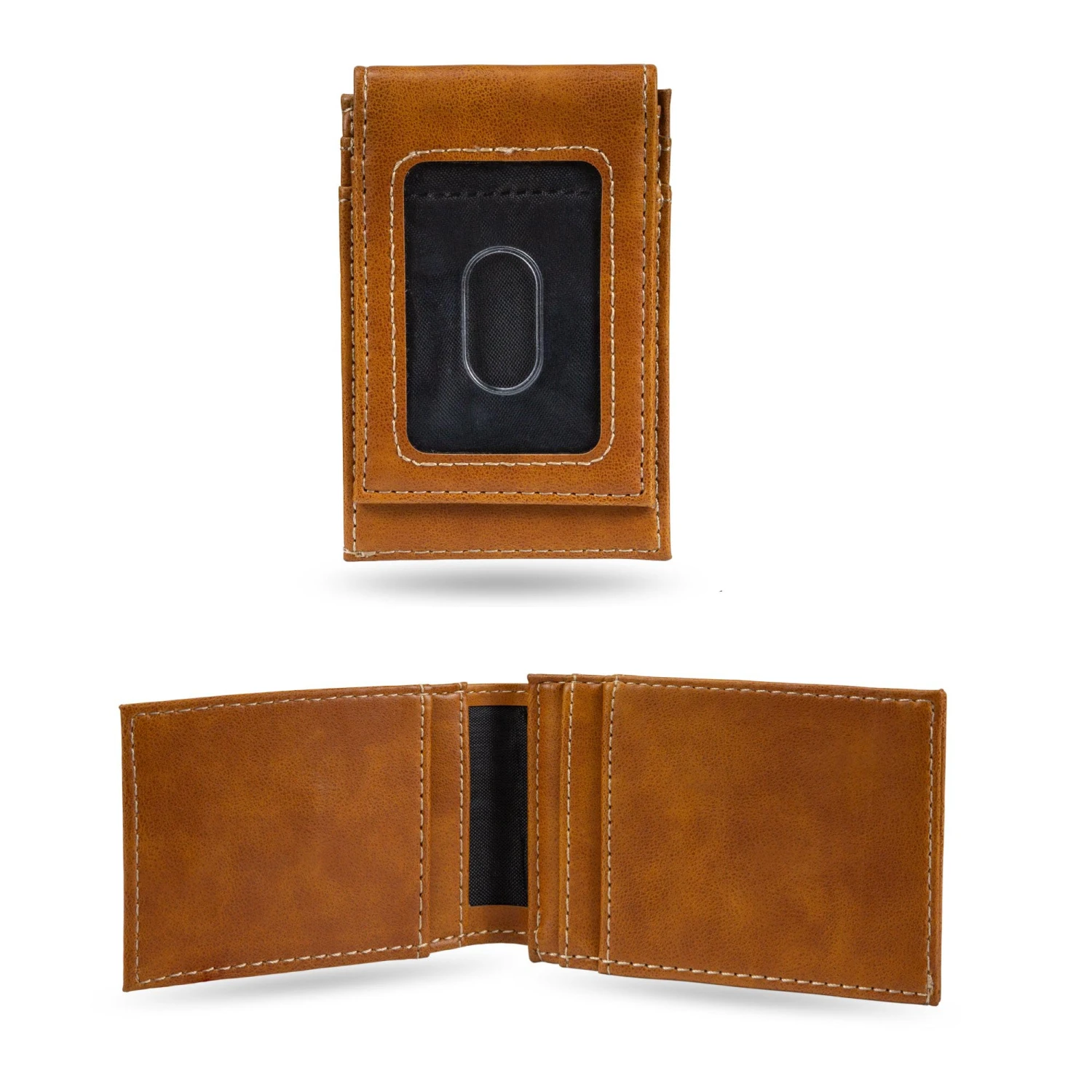 Rico NC State Wolfpack Tan Laser Engraved Wolfhead Front Pocket Wallet(Nc State Wolfpack Tan Laser Engraved Wolfhead Front Pocket Wallet) 2 Rico NC State Wolfpack Tan Laser Engraved Wolfhead Front Pocket Wallet(Nc State Wolfpack Tan Laser Engraved Wolfhead Front Pocket Wallet) - Image 2