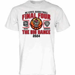 NC State Wolfpack Blue84 White Men's & Women's Final Four T-Shirt(Nc State Wolfpack Blue84 White Mens Womens Final Four T Shirt)