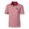 NC State Wolfpack Cutter & Buck Big And Tall Slobbering Wolf Forge Tonal Stripe Polo(Nc State Wolfpack Cutter Buck Big And Tall Slobbering Wolf Forge Tonal Stripe Polo)