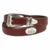 NC State Wolfpack Brown Concho Tip Leather Belt(Nc State Wolfpack Brown Concho Tip Leather Belt)