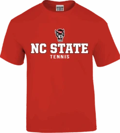 NC State Wolfpack Youth Red Wolfhead Tennis T-Shirt(Nc State Wolfpack Youth Red Wolfhead Tennis T Shirt 1)
