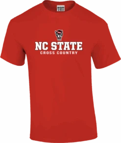 NC State Wolfpack Red Wolfhead Cross Country T-Shirt(Nc State Wolfpack Red Wolfhead Cross Country T Shirt 1)