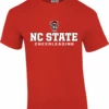 NC State Wolfpack Red Wolfhead Cheerleading T-Shirt(Nc State Wolfpack Red Wolfhead Cheerleading T Shirt)