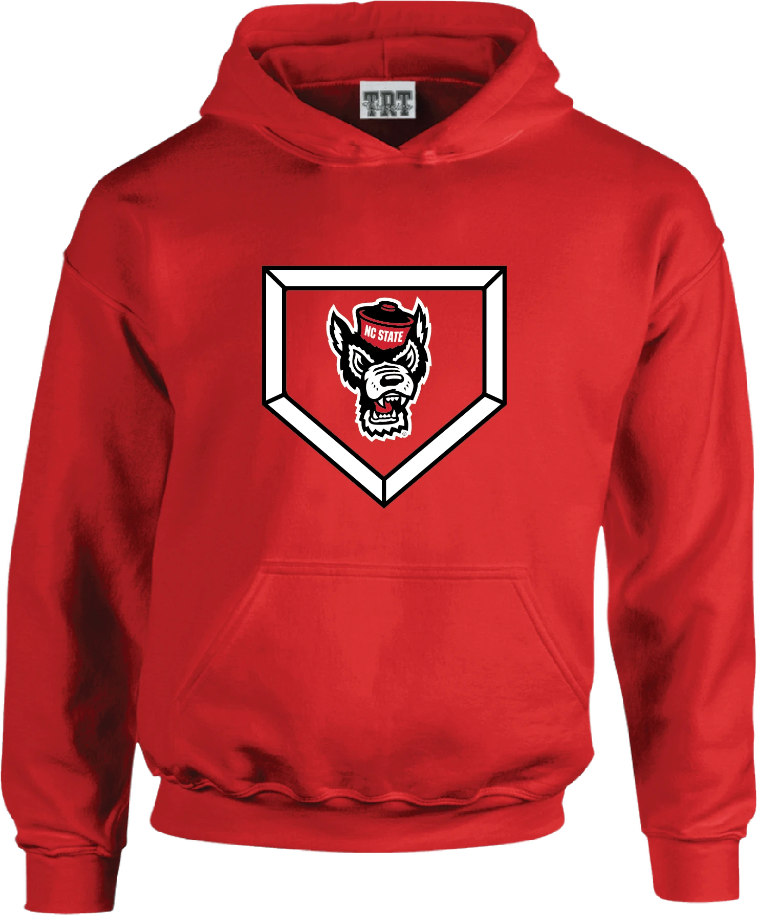NC State Wolfpack Red Wolfhead Baseball Homeplate Hooded Sweatshirt(Nc State Wolfpack Red Wolfhead Baseball Homeplate Hooded Sweatshirt) 1 NC State Wolfpack Red Wolfhead Baseball Homeplate Hooded Sweatshirt(Nc State Wolfpack Red Wolfhead Baseball Homeplate Hooded Sweatshirt)