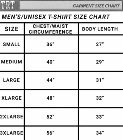 Red And White Shop 16 Red And White Shop -Red And White Shop TRT Men s SS LS T Shirt Size Chart 11