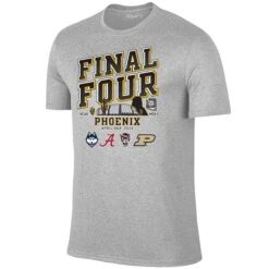 NC State Wolfpack 2024 Men's Basketball Final Four Teams Heather Grey T-Shirt(Nc State Wolfpack 2024 Mens Basketball Final Four Teams Heather Grey T Shirt)