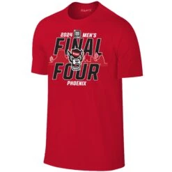 NC State Wolfpack 2024 Men's Basketball Final Four Red T-Shirt(Nc State Wolfpack 2024 Mens Basketball Final Four Red T Shirt 1)