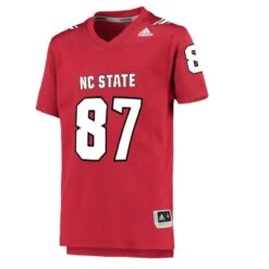 NC State Wolfpack Adidas 2022 Toddler Red #87 Football Jersey(Nc State Wolfpack Adidas 2022 Toddler Red 87 Football Jersey)