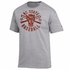 NC State Wolfpack Champion Grey Wolfhead Baseball T-Shirt(Nc State Wolfpack Champion Grey Wolfhead Baseball T Shirt 1)