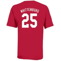 NC State Wolfpack Champion Red Dereck Whittenburg #25 T-Shirt(Nc State Wolfpack Champion Red Dereck Whittenburg 25 T Shirt)
