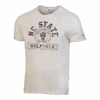 NC State Wolfpack Champion Alabaster White Distressed Raleigh Arched Wolfhead T-Shirt(Nc State Wolfpack Champion Alabaster White Distressed Raleigh Arched Wolfhead T Shirt)