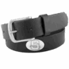 NC State Wolfpack Black Concho No Tip Leather Belt(Nc State Wolfpack Black Concho No Tip Leather Belt)