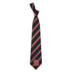 NC State Wolfpack Black & Red Striped Tie(Nc State Wolfpack Black Red Striped Tie)
