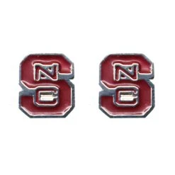 NC State Wolfpack Dayna U Red Block S Post Earrings(Nc State Wolfpack Dayna U Red Block S Post Earrings)