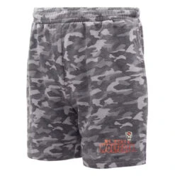 NC State Wolfpack Men's Charcoal Camo Biscayne Fleece Shorts(Nc State Wolfpack Mens Charcoal Camo Biscayne Fleece Shorts)