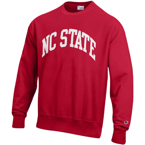 NC State Wolfpack Champion Red Reverse Weave Arch Crewneck Sweatshirt(Nc State Wolfpack Champion Red Reverse Weave Arch Crewneck Sweatshirt) 1 NC State Wolfpack Champion Red Reverse Weave Arch Crewneck Sweatshirt(Nc State Wolfpack Champion Red Reverse Weave Arch Crewneck Sweatshirt)