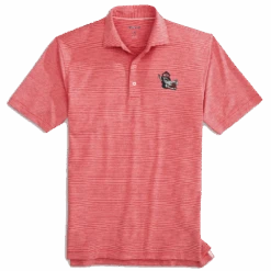 NC State Wolfpack Johnnie-O Red And White Striped Slobbering Wolf Lyndon Polo(Nc State Wolfpack Johnnie O Red And White Striped Slobbering Wolf Lyndon Polo)
