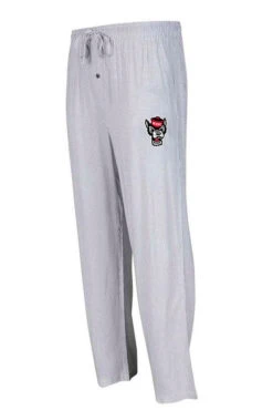 NC State Wolfpack Men's Grey And White Melody Woven Pants(Nc State Wolfpack Mens Grey And White Melody Woven Pants)