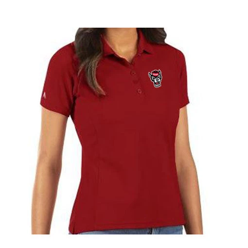 NC State Wolfpack Antigua Women's Red Legacy Pique Polo(Nc State Wolfpack Antigua Womens Red Legacy Pique Polo) 1 NC State Wolfpack Antigua Women's Red Legacy Pique Polo(Nc State Wolfpack Antigua Womens Red Legacy Pique Polo)