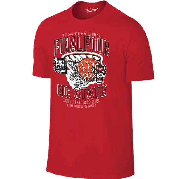 NC State Wolfpack 2024 Men's Basketball Final Four Years Red T-Shirt(Nc State Wolfpack 2024 Mens Basketball Final Four Red T Shirt) 1 NC State Wolfpack 2024 Men's Basketball Final Four Years Red T-Shirt(Nc State Wolfpack 2024 Mens Basketball Final Four Red T Shirt)