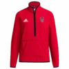 NC State Wolfpack Adidas 1/4 Zip Red Woven Jacket(Nc State Wolfpack Adidas 1 4 Zip Red Woven Jacket)