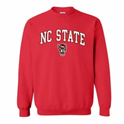 NC State Wolfpack Red Signature Wolfhead Crewneck Sweatshirt(Nc State Wolfpack Red Signature Wolfhead Crewneck Sweatshirt)