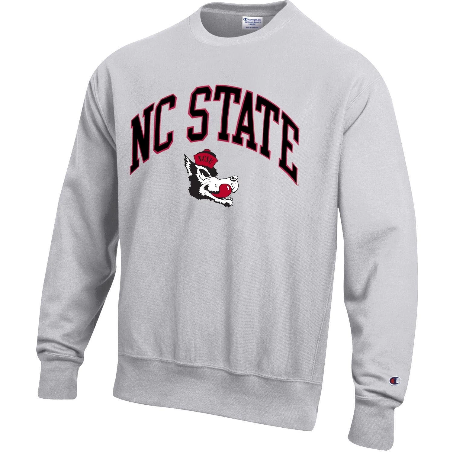 NC State Wolfpack Champion Silver Grey Slobbering Wolf Reverse Weave Crewneck(Nc State Wolfpack Champion Silver Grey Slobbering Wolf Reverse Weave Crewneck) 1 NC State Wolfpack Champion Silver Grey Slobbering Wolf Reverse Weave Crewneck(Nc State Wolfpack Champion Silver Grey Slobbering Wolf Reverse Weave Crewneck)