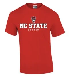 NC State Wolfpack TRT Red Wolfhead Soccer T-Shirt(Nc State Wolfpack Trt Red Wolfhead Soccer T Shirt)