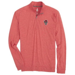 NC State Wolfpack Johnnie O Red Vaughn Wolfhead 1/4 Zip(Nc State Wolfpack Johnnie O Red Vaughn Wolfhead 1 4 Zip)