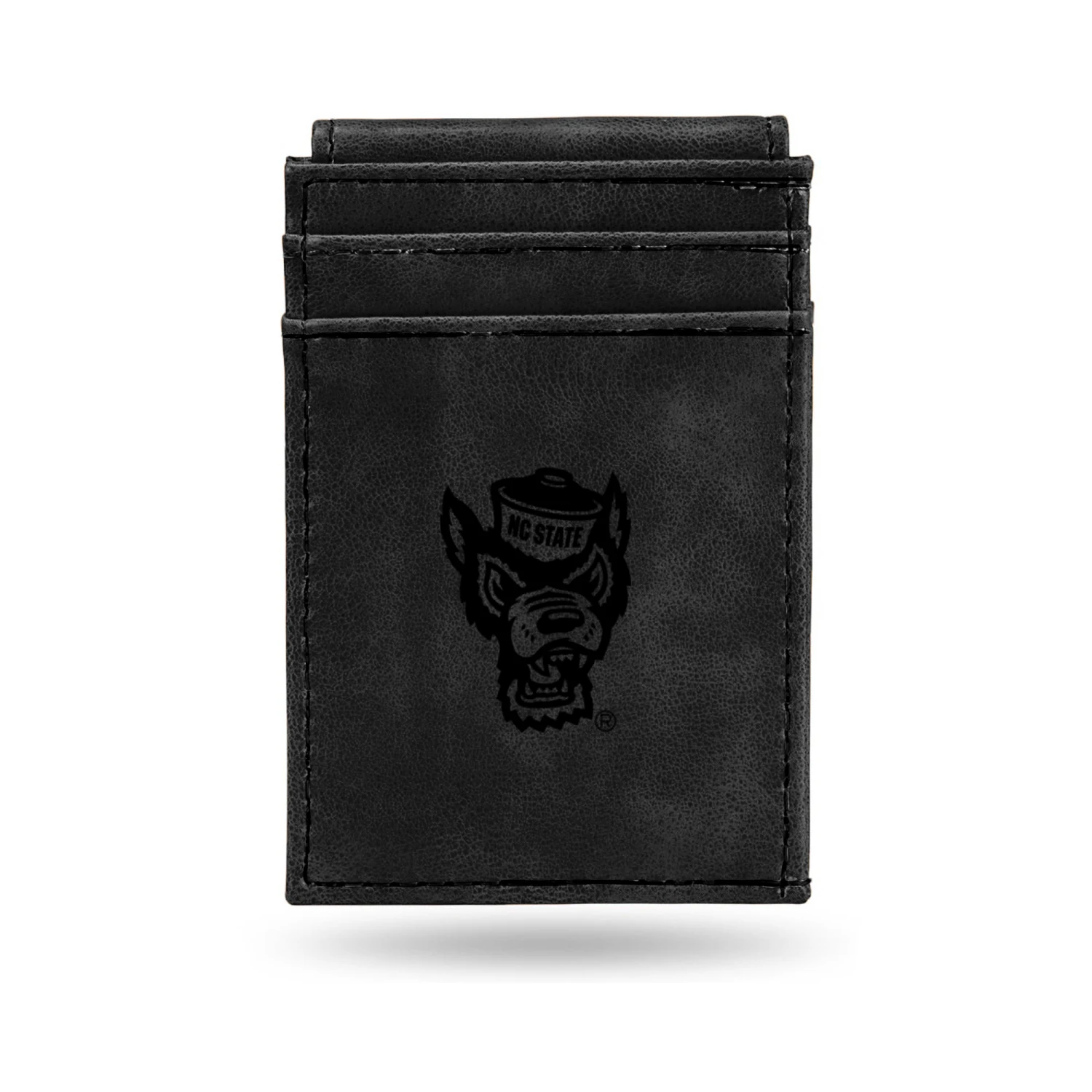 Rico NC State Wolfpack Black Laser Engraved Wolfhead Front Pocket Wallet(Nc State Wolfpack Black Laser Engraved Wolfhead Front Pocket Wallet) 1 Rico NC State Wolfpack Black Laser Engraved Wolfhead Front Pocket Wallet(Nc State Wolfpack Black Laser Engraved Wolfhead Front Pocket Wallet)