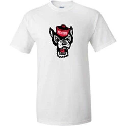 NC State Wolfpack White Wolfhead T-Shirt(Nc State Wolfpack White Wolfhead T Shirt)