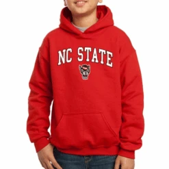 NC State Wolfpack Youth Red Signature Wolfhead Hooded Sweatshirt(Nc State Wolfpack Youth Red Signature Wolfhead Hooded Sweatshirt)